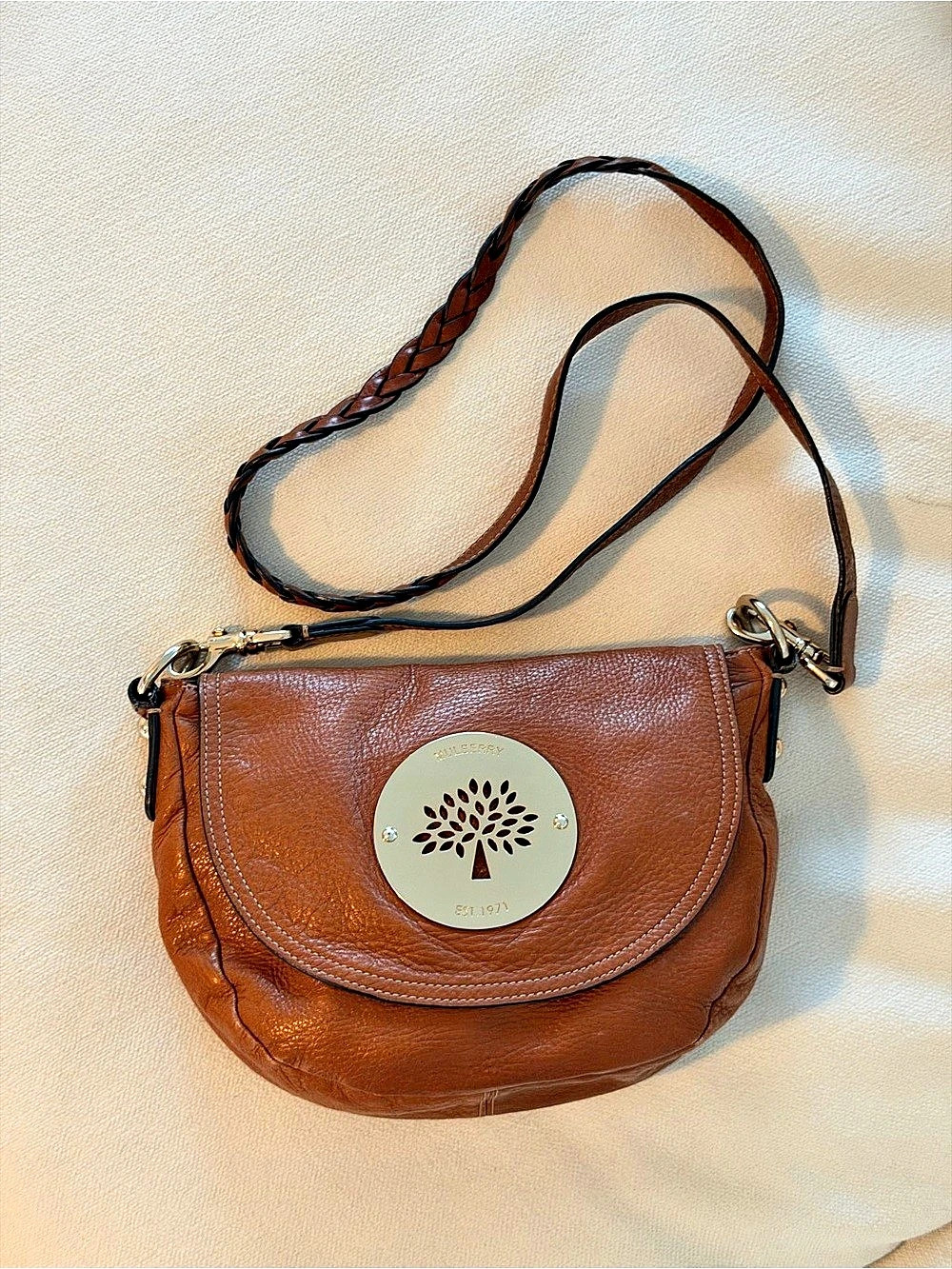 Mulberry Daria Small Hobo / Crossbody Bag Brown